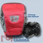 Preview: Dörr NO-LIMIT Halftertasche L in rot Holster-Tasche für digitale SLR-Kameras mit langem Zoom Bereitschaftstasche Fototasche Kame
