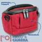 Preview: Dörr Fototasche Motion XS in rot Kameratasche für kompakte Digitalkameras oder kleine Systemkameras Tasche Bag red mxsr