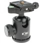 Preview: Kiwifotos Kugelkopf, Kugelneiger mit Friktionsknopf und Schnellwechselplatte (Arca-Swiss-kompatibel)