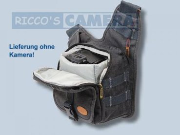 Preview: Kalahari KIKAO K-51 Fototasche Canvas schwarz - Tasche für die Spiegelreflexkamera Systemkamera Evilkamera K51b