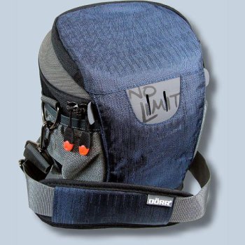 Dörr NO-LIMIT Halftertasche L in dunkelblau Holster-Tasche für digitale SLR-Kameras mit langem Zoom Bereitschaftstasche Fototasc