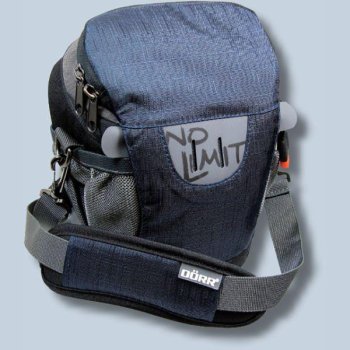 Dörr NO-LIMIT Halftertasche M in dunkelblau Holster-Tasche für digitale SLR-Kameras oder Systemkameras Evilkameras Bereitschafts