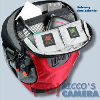 Preview: Dörr NO-LIMIT Halftertasche M in rot Holster-Tasche für digitale SLR-Kameras oder Systemkameras Evilkameras Bereitschaftstasche
