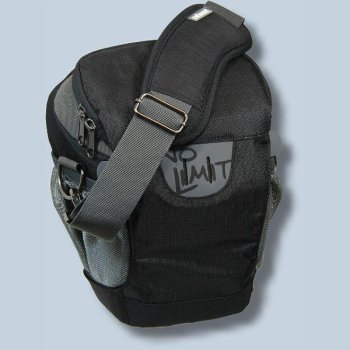 Dörr NO-LIMIT Halftertasche L in schwarz Holster-Tasche für digitale SLR-Kameras mit langem Zoom Bereitschaftstasche Fototasche
