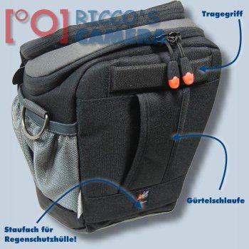 Preview: Dörr NO-LIMIT Halftertasche L in schwarz Holster-Tasche für digitale SLR-Kameras mit langem Zoom Bereitschaftstasche Fototasche