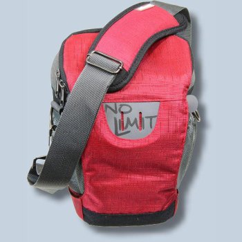 Dörr NO-LIMIT Halftertasche L in rot Holster-Tasche für digitale SLR-Kameras mit langem Zoom Bereitschaftstasche Fototasche Kame