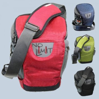 Dörr NO-LIMIT Halftertasche L in rot Holster-Tasche für digitale SLR-Kameras mit langem Zoom Bereitschaftstasche Fototasche Kame