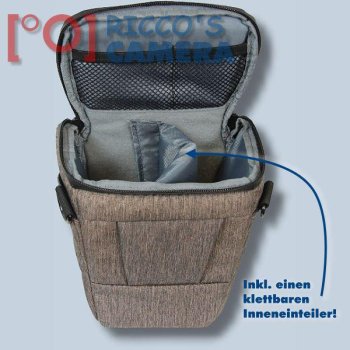 Preview: Dörr Halfter-Fototasche Motion M in braun Colt Kameratasche für Systemkameras Bridgekameras und kleine DSLR Kameras Tasche hmmbr