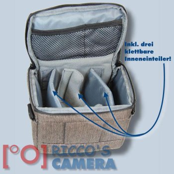Preview: Dörr Fototasche Motion S in braun Kameratasche für Systemkameras, Bridgekameras und kleine DSLR Kameras Tasche Bag brown dmsbr