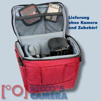 Dörr Fototasche Motion S in rot Kameratasche für Systemkameras, Bridgekameras und kleine DSLR Kameras Tasche Bag red dmsr