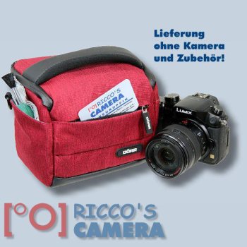 Dörr Fototasche Motion S in rot Kameratasche für Systemkameras, Bridgekameras und kleine DSLR Kameras Tasche Bag red dmsr