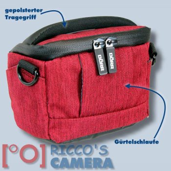 Preview: Dörr Fototasche Motion XS in rot Kameratasche für kompakte Digitalkameras oder kleine Systemkameras Tasche Bag red mxsr