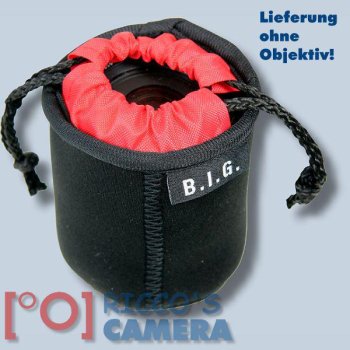 Preview: Neopren Objektivbeutel für Canon EF 1,8/50 STM 50 mm Objektiv Objektivköcher Objektiv Beutel 7x7 cm ps7