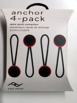 Preview: Peak Design Micro Anchor 4x Ankerschlaufe V4 (4-PK-AN-4) - z.B. für Leash, Cuff, Slide, Slide Lite oder Clutch