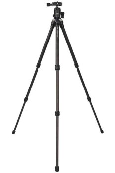Preview: Reisestativ Carbon Slim Hopper mit Stativgewinde (1/4 und 3/8 Zoll) Inklusive Kugelkopf