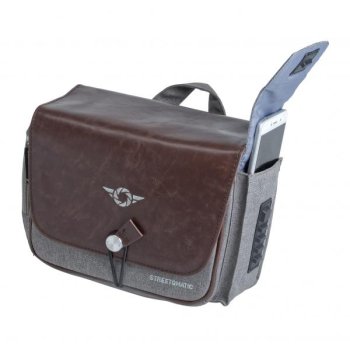 Preview: Cosyspeed Streetomatic MKII Kameratasche brown/grey mit Hüftgürtel Fototasche für System- und DSLR-Kameras + Zoomobjektiv
