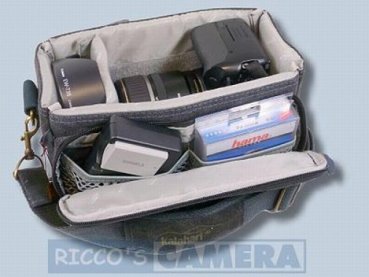 Preview: Kalahari K-6 K6 Mata Mata Canvas schwarz - Tasche für kompakte Digitalkameras und Spiegelreflexkameras K 6 K6 black k6b