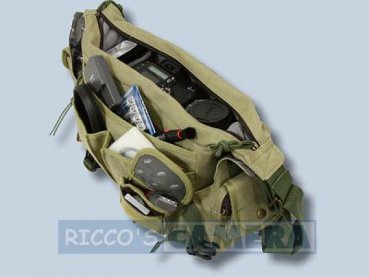 Preview: Kalahari K-31 K31 Kapako Canvas khaki inkl. Regenschutz - wasserdichte Tasche für die Spiegelreflexausrüstung K 31 khaki k31k