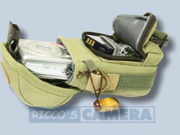 Preview: Kalahari GOBABIS K-2 K2 Canvas khaki - Tasche für kleine Digitalkameras ( GOBABIS K2 khaki ) k2k