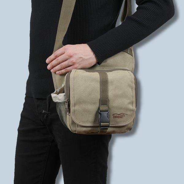 Tasche für Sony DSC-HX350 RX10 III RX10 II RX10 H400 HX400V HX300 HX1 HX200V HX100V - Kalahari KIKAO K-51 Fototasche khaki k51k