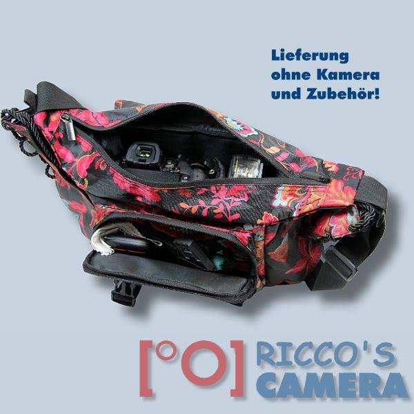 Kalahari Mamboo S-43 Kameratasche für Bridgekameras Systemkameras oder digitale SLR Kamera Fototasche bunt Schultertasche ms43