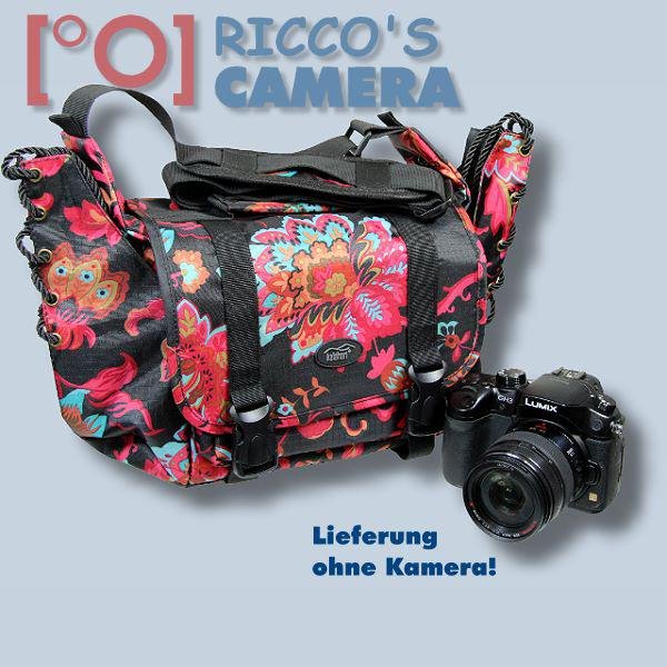 Kalahari Mamboo S-43 Kameratasche für Bridgekameras Systemkameras oder digitale SLR Kamera Fototasche bunt Schultertasche ms43