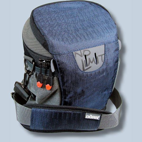 Dörr NO-LIMIT Halftertasche L in dunkelblau Holster-Tasche für digitale SLR-Kameras mit langem Zoom Bereitschaftstasche Fototasc