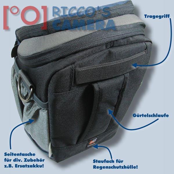 Dörr NO-LIMIT Halftertasche L in dunkelblau Holster-Tasche für digitale SLR-Kameras mit langem Zoom Bereitschaftstasche Fototasc