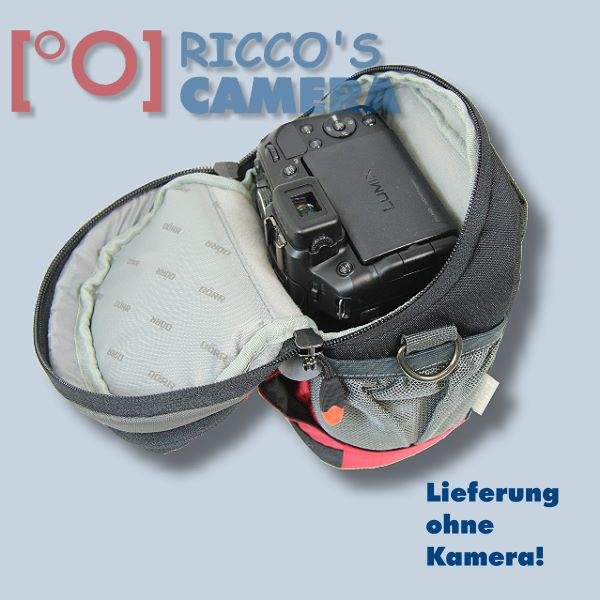 Dörr NO-LIMIT Halftertasche M in rot Holster-Tasche für digitale SLR-Kameras oder Systemkameras Evilkameras Bereitschaftstasche