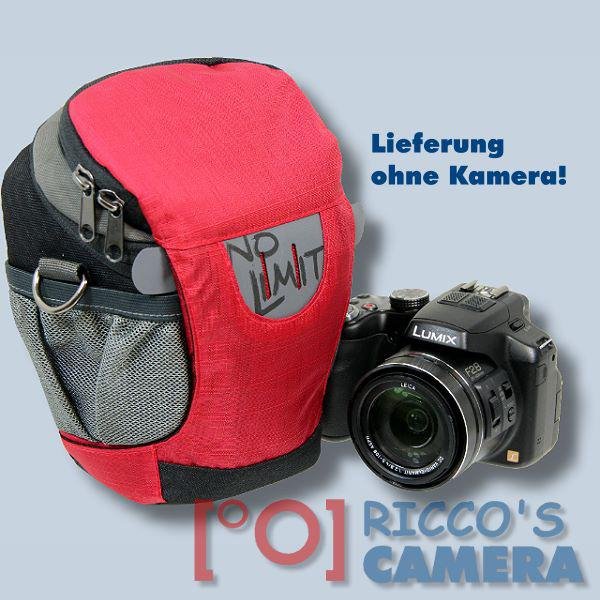 Dörr NO-LIMIT Halftertasche M in rot Holster-Tasche für digitale SLR-Kameras oder Systemkameras Evilkameras Bereitschaftstasche