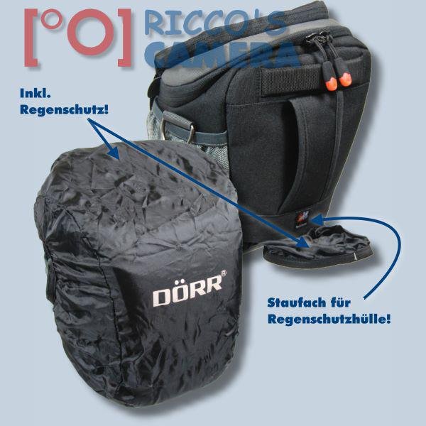 Dörr NO-LIMIT Halftertasche L in schwarz Holster-Tasche für digitale SLR-Kameras mit langem Zoom Bereitschaftstasche Fototasche