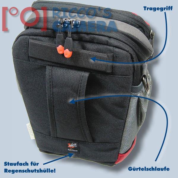Dörr NO-LIMIT Halftertasche L in rot Holster-Tasche für digitale SLR-Kameras mit langem Zoom Bereitschaftstasche Fototasche Kame