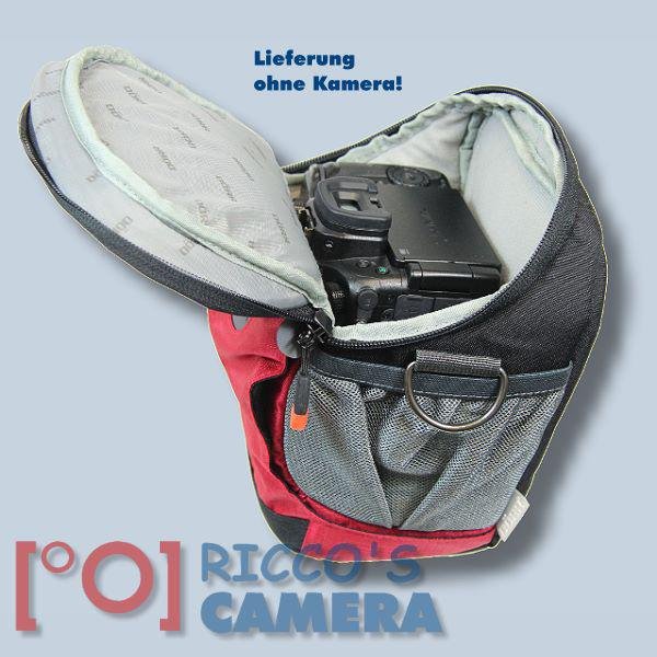 Dörr NO-LIMIT Halftertasche L in rot Holster-Tasche für digitale SLR-Kameras mit langem Zoom Bereitschaftstasche Fototasche Kame