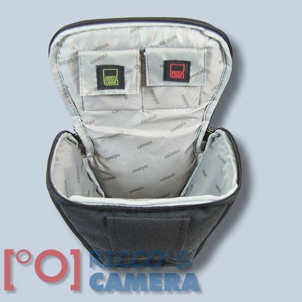 Dörr Black Stone XXS Colttasche in schwarz Halfter-Tasche für Systemkameras oder Bridgekameras Bereitschaftstasche Fototasche mi