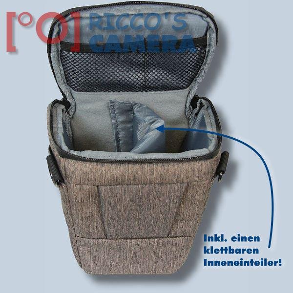 Dörr Halfter-Fototasche Motion M in braun Colt Kameratasche für Systemkameras Bridgekameras und kleine DSLR Kameras Tasche hmmbr