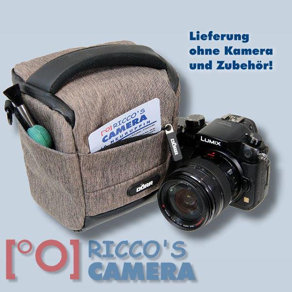 Dörr Halfter-Fototasche Motion M in braun Colt Kameratasche für Systemkameras Bridgekameras und kleine DSLR Kameras Tasche hmmbr