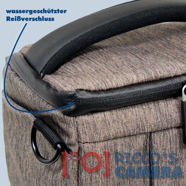 Dörr Fototasche Motion S in braun Kameratasche für Systemkameras, Bridgekameras und kleine DSLR Kameras Tasche Bag brown dmsbr