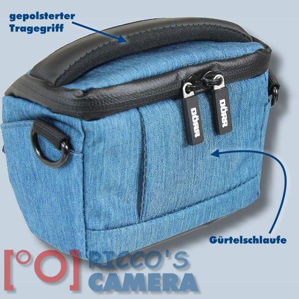 Dörr Fototasche Motion XS in blau Kameratasche für kompakte Digitalkameras oder kleine Systemkameras Tasche Bag blue mxsbl