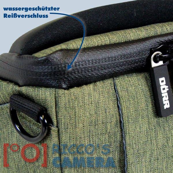 Dörr Fototasche Motion XS in oliv Kameratasche für kompakte Digitalkameras oder kleine Systemkameras Tasche Bag grün mxso