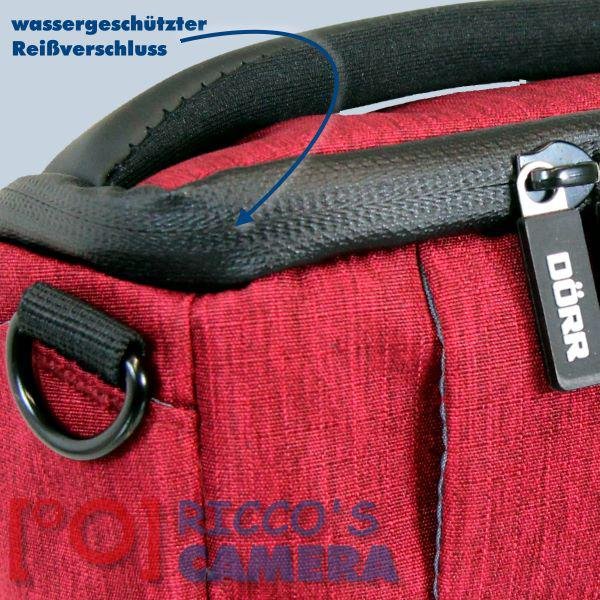 Dörr Fototasche Motion XS in rot Kameratasche für kompakte Digitalkameras oder kleine Systemkameras Tasche Bag red mxsr