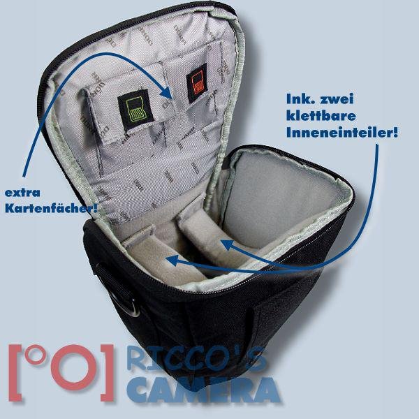 Dörr Halfter-Fototasche Classic L Colt-Tasche für Systemkameras oder DSLR-Kamera mit langem Zoom Kameratasche mit Regenschutzhül