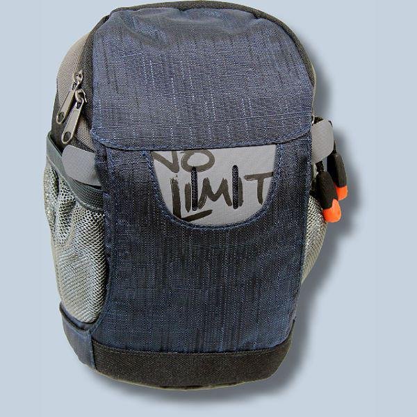 Dörr No-Limit Hüfttasche dunkelblau Fototasche für kompakte Digitalkamera Systemkamera Tasche mit Regenhülle und Bauchgurt hnlb