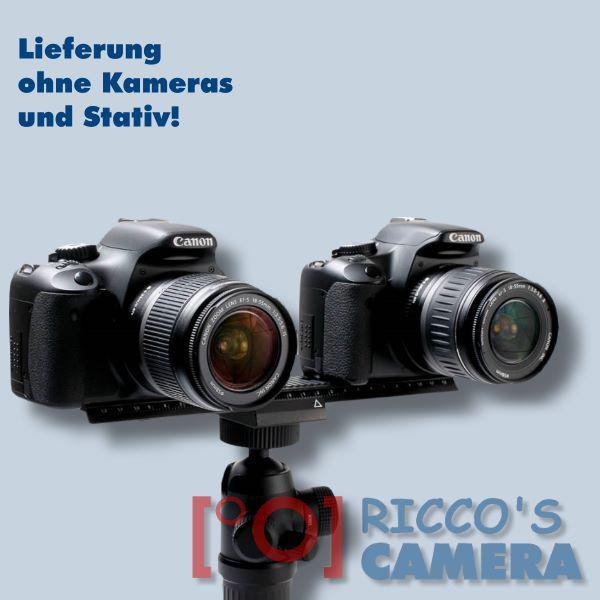 Quenox/Fotomate LP-02 Makro-Einstellschlitten (Makroschlitten, Kameraschlitten, Fotoschlitten, Makroschiene) - Verstellweg 24cm