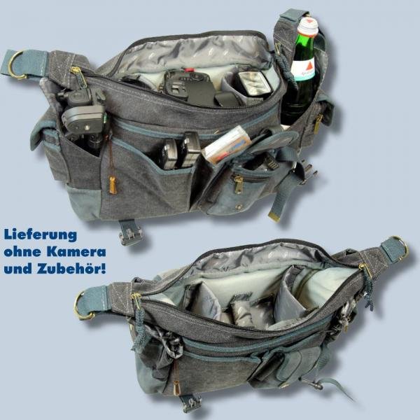 Kalahari Kapako K-32 Canvas schwarz inkl. Regenschutz - wasserdichte Fototasche für die Spiegelreflexausrüstung K 32 black k32b