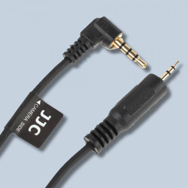 JJC Cable-PK1 Auslöser-Anschlusskabel 2,5 mm Klinke auf Pentax CS-310- für JJC-Fernauslöser, Triggertrap, Miops, Commlite etc.