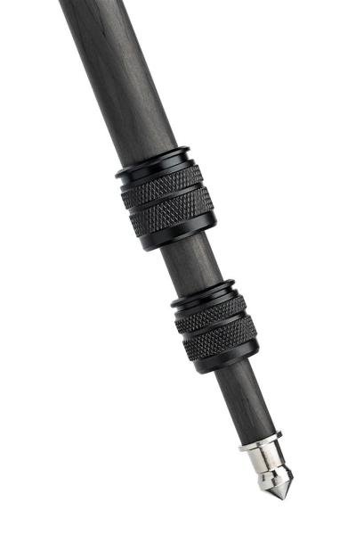 Reisestativ Carbon Slim Hopper mit Stativgewinde (1/4 und 3/8 Zoll) Inklusive Kugelkopf