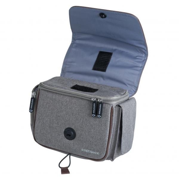 Cosyspeed Streetomatic MKII Kameratasche brown/grey mit Hüftgürtel Fototasche für System- und DSLR-Kameras + Zoomobjektiv