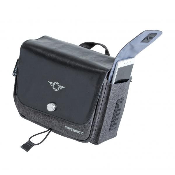 Cosyspeed Streetomatic MKII Kameratasche black/grey mit Hüftgürtel Fototasche für System- und DSLR-Kameras + Zoomobjektiv