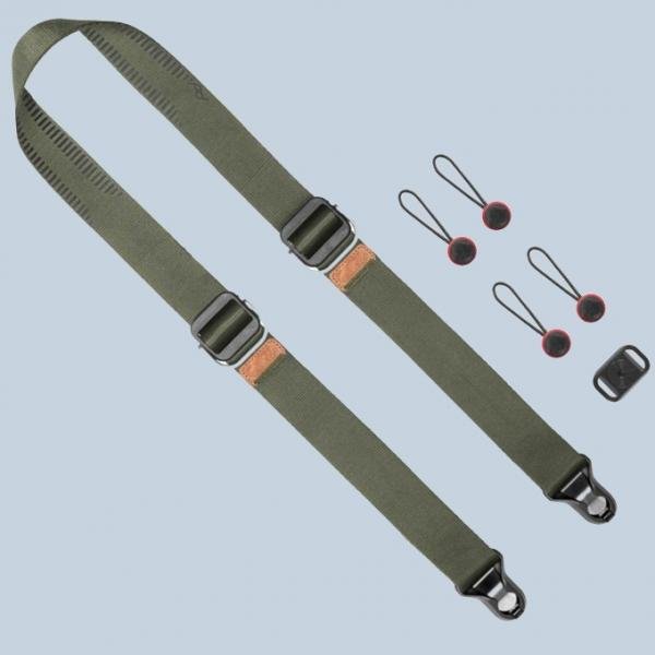 Peak Design Slide Lite Sage salbeigrün - Kameragurt grün für Einsteiger-DSLRs und größere spiegellose Systemkameras