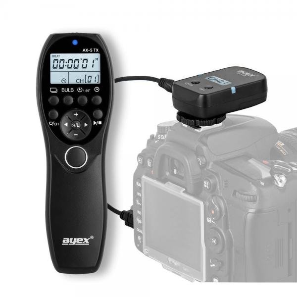 Timer Funk-Fernauslöser E3 für Canon EOS M6 Mark II M6 M5 RP RA R R6 R7 R10 77D 80D 90D usw. wie RS-60E3 ax5